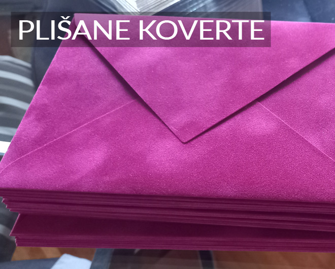 PLIŠANE KOVERTE